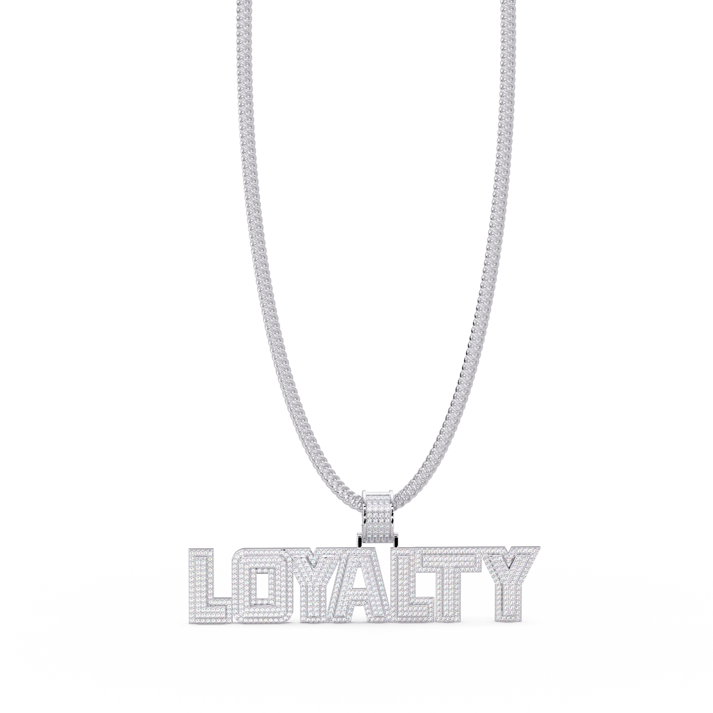 Loyalty Lab Grown Diamond Name Pendant Necklace - HIGHCARAT DIAMONDS