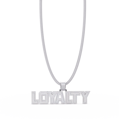 Loyalty Lab Grown Diamond Name Pendant Necklace - HIGHCARAT DIAMONDS