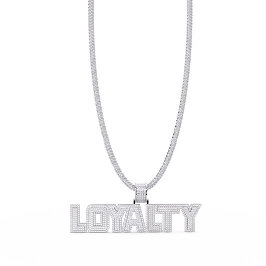 Loyalty Lab Grown Diamond Name Pendant Necklace - HIGHCARAT DIAMONDS