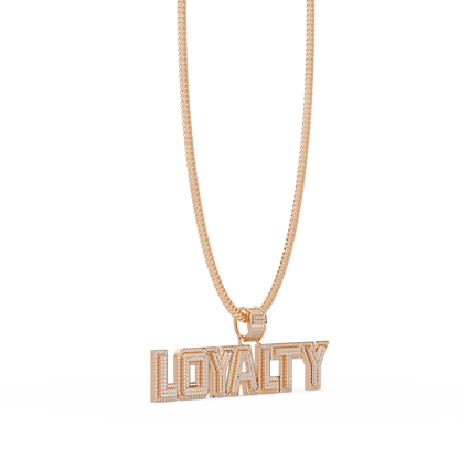 Loyalty Lab Grown Diamond Name Pendant Necklace - HIGHCARAT DIAMONDS