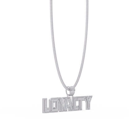 Loyalty Lab Grown Diamond Name Pendant Necklace - HIGHCARAT DIAMONDS