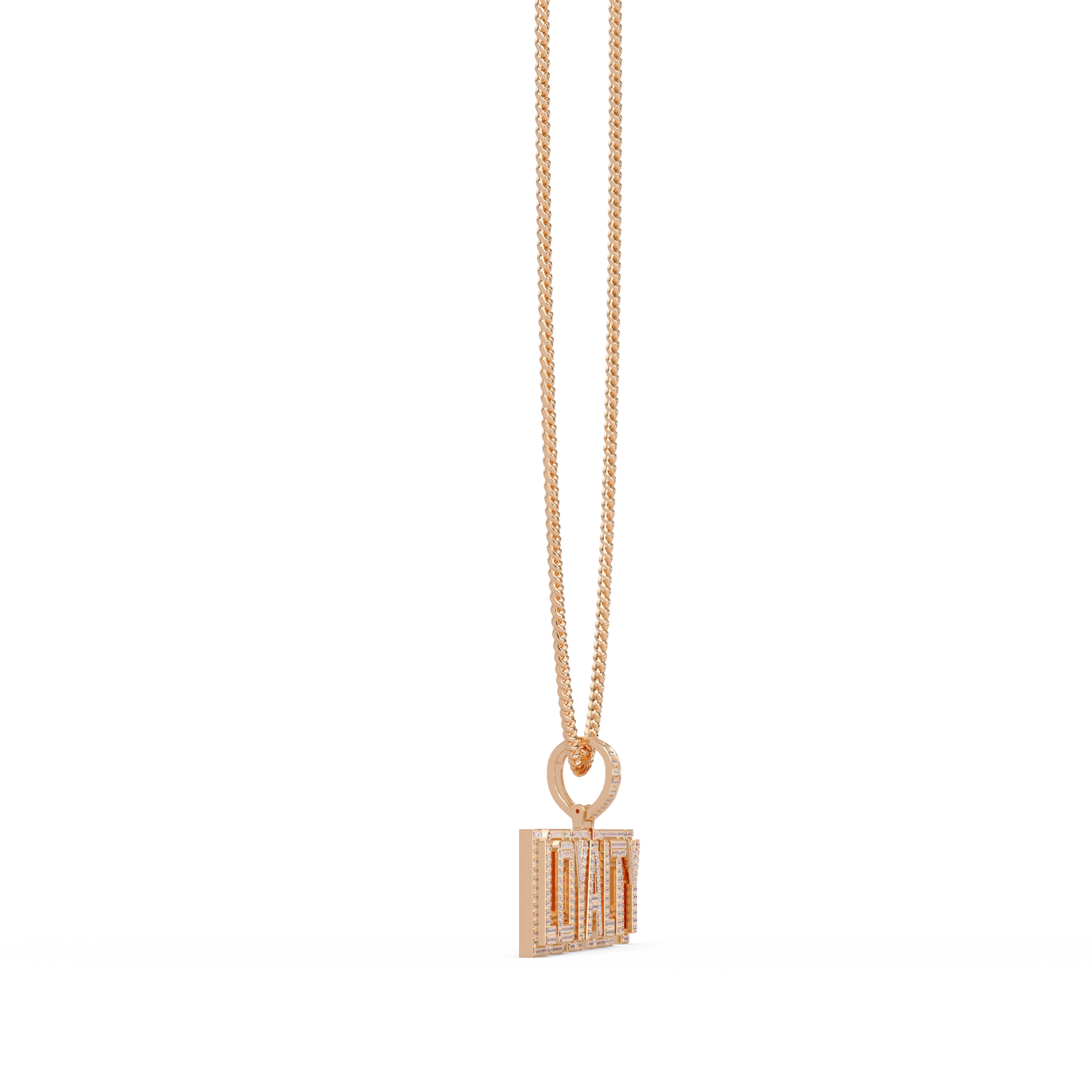 Loyalty Lab Grown Diamond Name Pendant Necklace - HIGHCARAT DIAMONDS