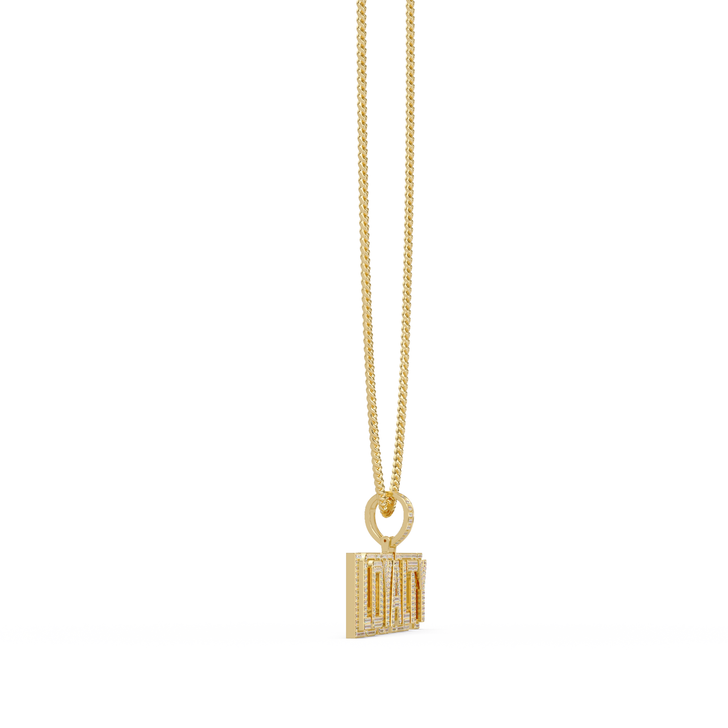 Loyalty Lab Grown Diamond Name Pendant Necklace - HIGHCARAT DIAMONDS