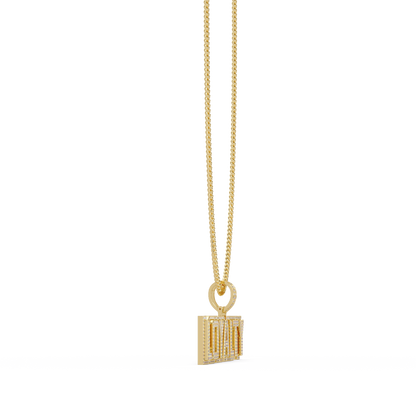 Loyalty Lab Grown Diamond Name Pendant Necklace - HIGHCARAT DIAMONDS
