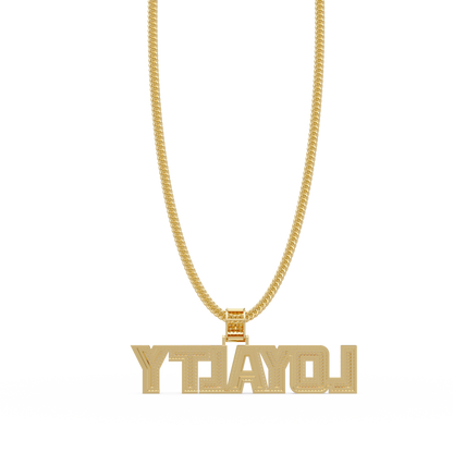 Loyalty Lab Grown Diamond Name Pendant Necklace - HIGHCARAT DIAMONDS
