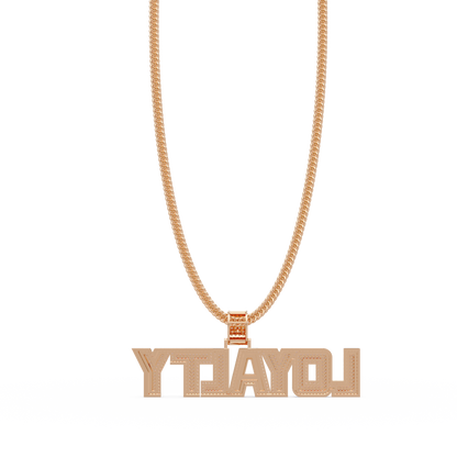 Loyalty Lab Grown Diamond Name Pendant Necklace - HIGHCARAT DIAMONDS