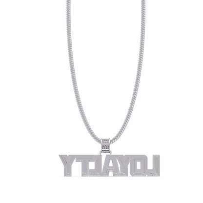 Loyalty Lab Grown Diamond Name Pendant Necklace - HIGHCARAT DIAMONDS