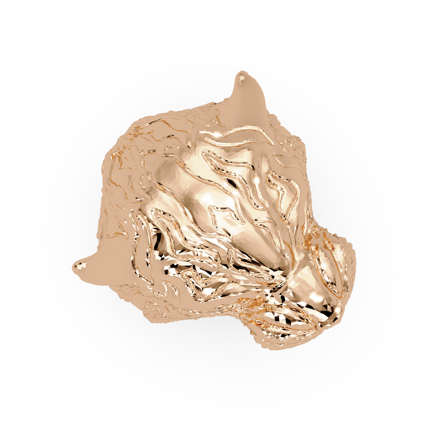 Majestic Tiger Head Lab Grown Diamond Statement Ring - HIGHCARAT DIAMONDS