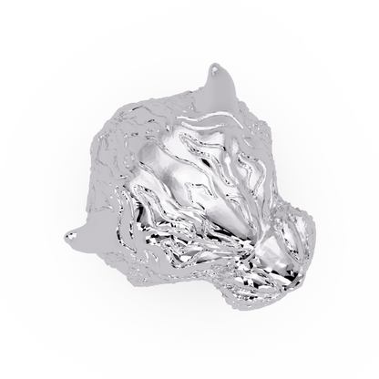 Majestic Tiger Head Lab Grown Diamond Statement Ring - HIGHCARAT DIAMONDS