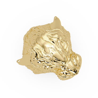Majestic Tiger Head Lab Grown Diamond Statement Ring - HIGHCARAT DIAMONDS