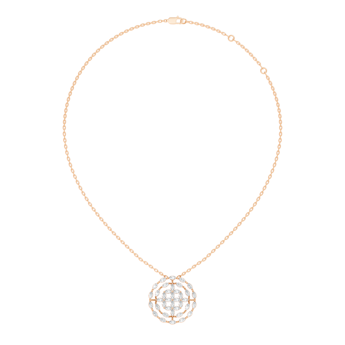 Sustainable Luxury Marquise Cut Lab Grown- Natural  Diamond Pendant  Everyday Elegance For Women - HIGHCARAT DIAMONDS