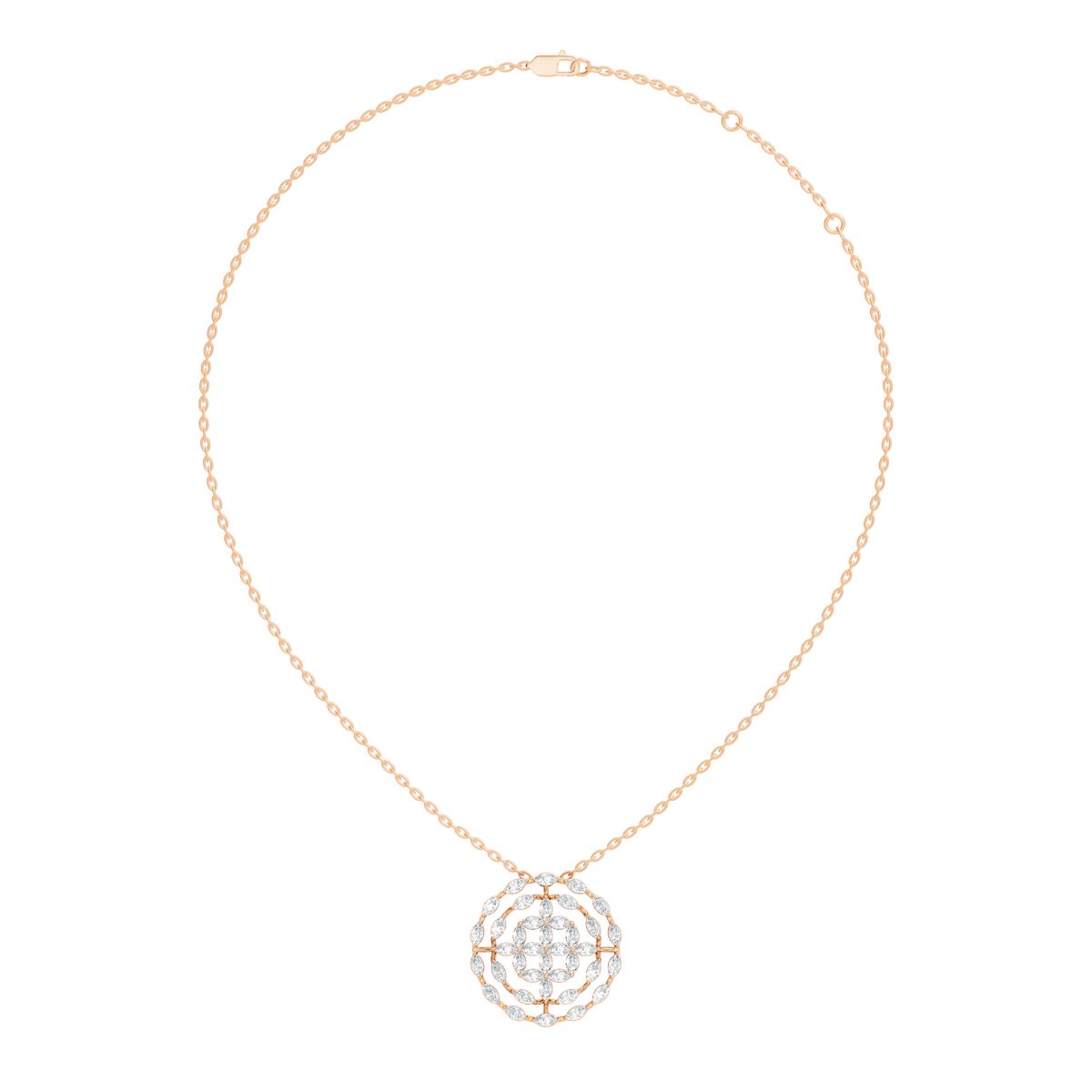 Sustainable Luxury Marquise Cut Lab Grown- Natural  Diamond Pendant  Everyday Elegance For Women - HIGHCARAT DIAMONDS