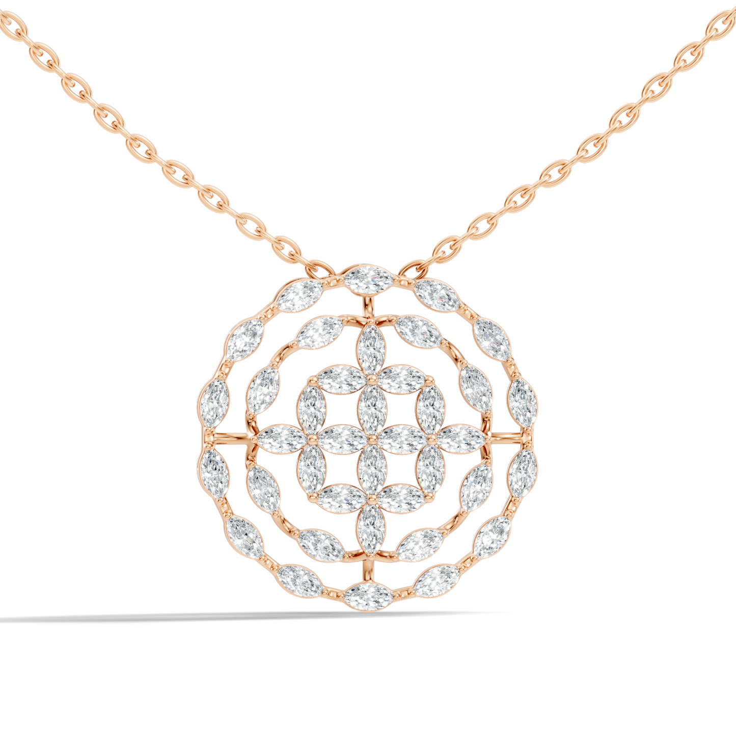 Sustainable Luxury Marquise Cut Lab Grown- Natural  Diamond Pendant  Everyday Elegance For Women - HIGHCARAT DIAMONDS