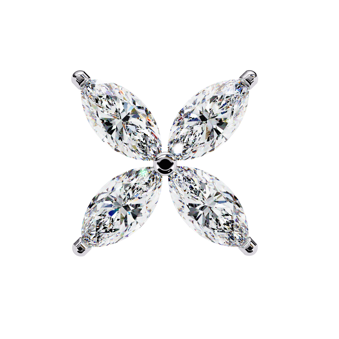 Marquise Cut White Colorless Diamond Antique Minimalist Classic Elegant Prong Set Dainty Stud Earring For Her - HIGHCARAT DIAMONDS