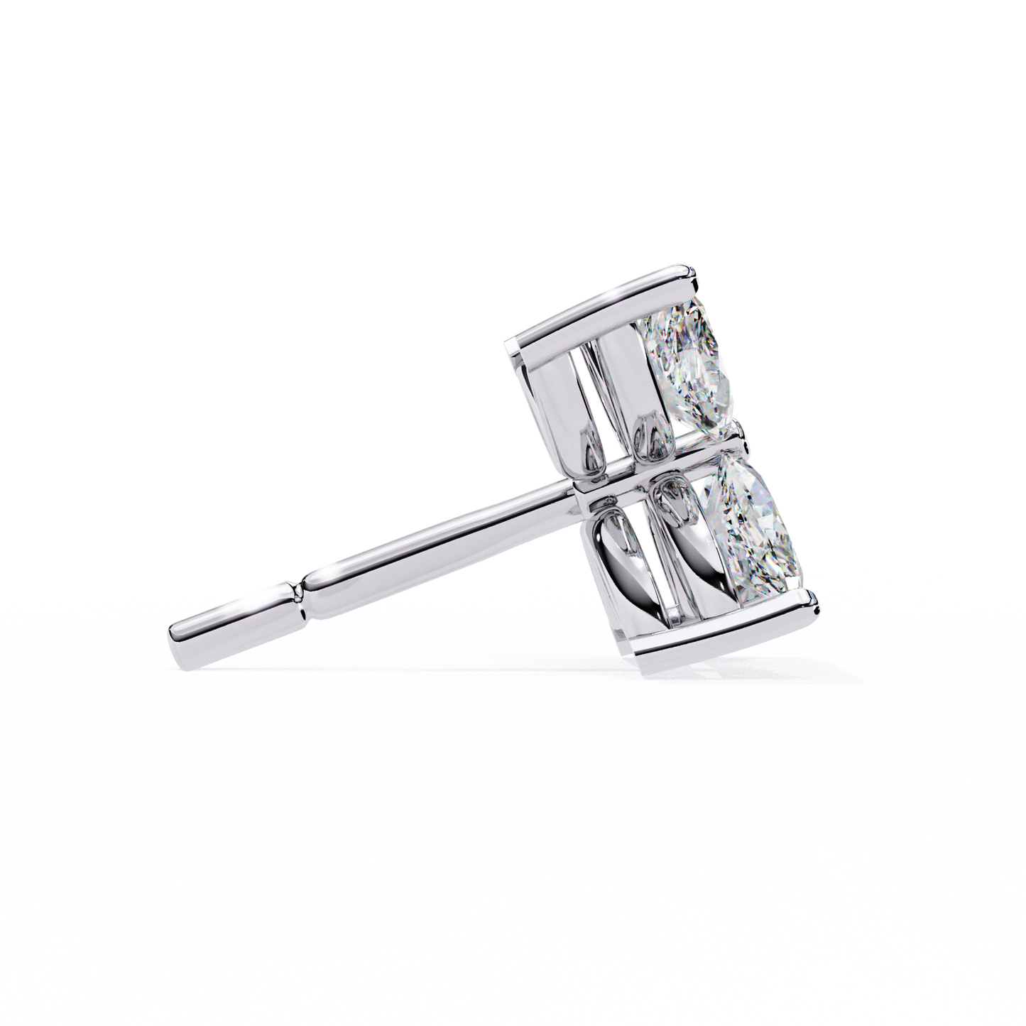 Marquise Cut White Colorless Diamond Antique Minimalist Classic Elegant Prong Set Dainty Stud Earring For Her - HIGHCARAT DIAMONDS