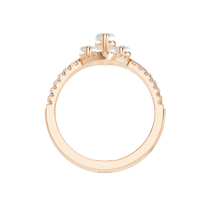 1.71Ct Marquise and Round Cut Top Grade Diamond Antique Vintage Art Deco Cluster Party Wear Ring For Her - HIGHCARAT DIAMONDS