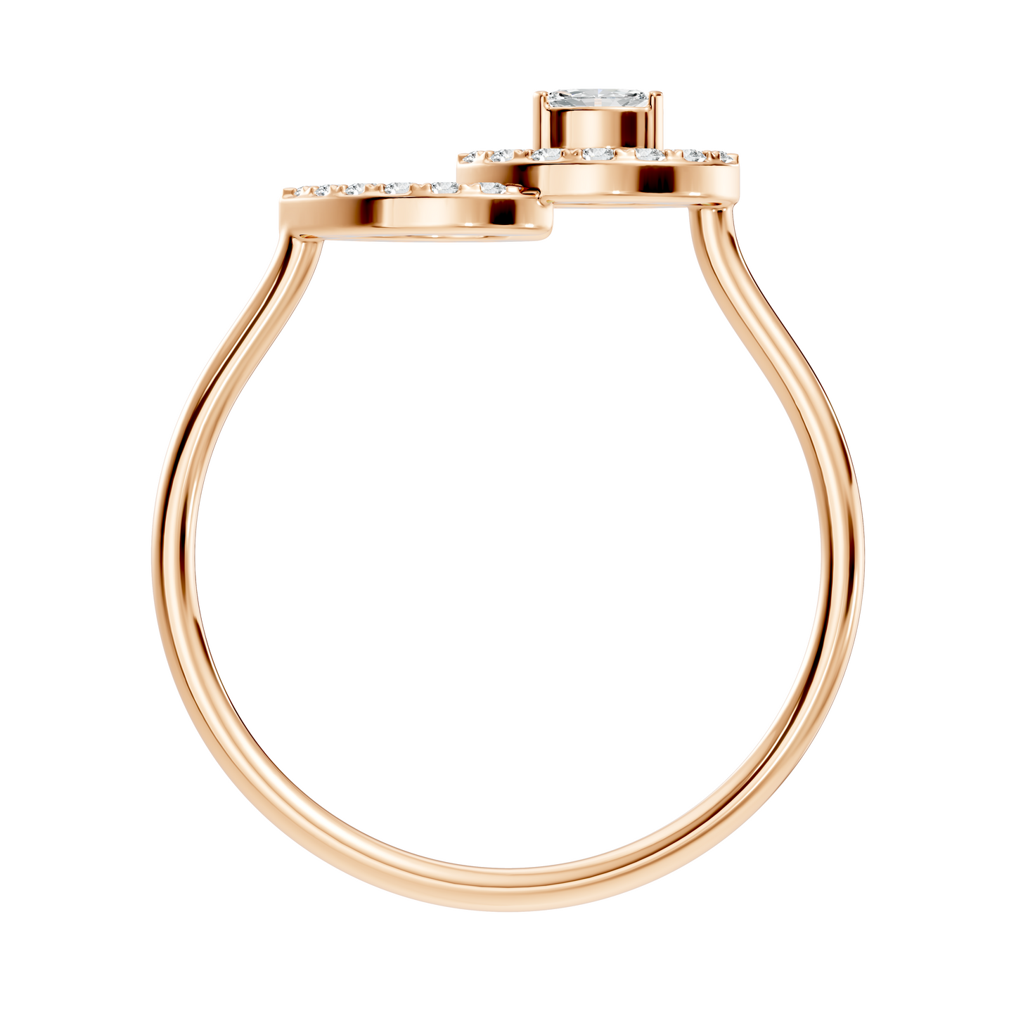 Round and Marquise Cut Lab Grown & Natural Diamond Unique Art Deco Cluster Daily Wear Ring For Her - HIGHCARAT DIAMONDS