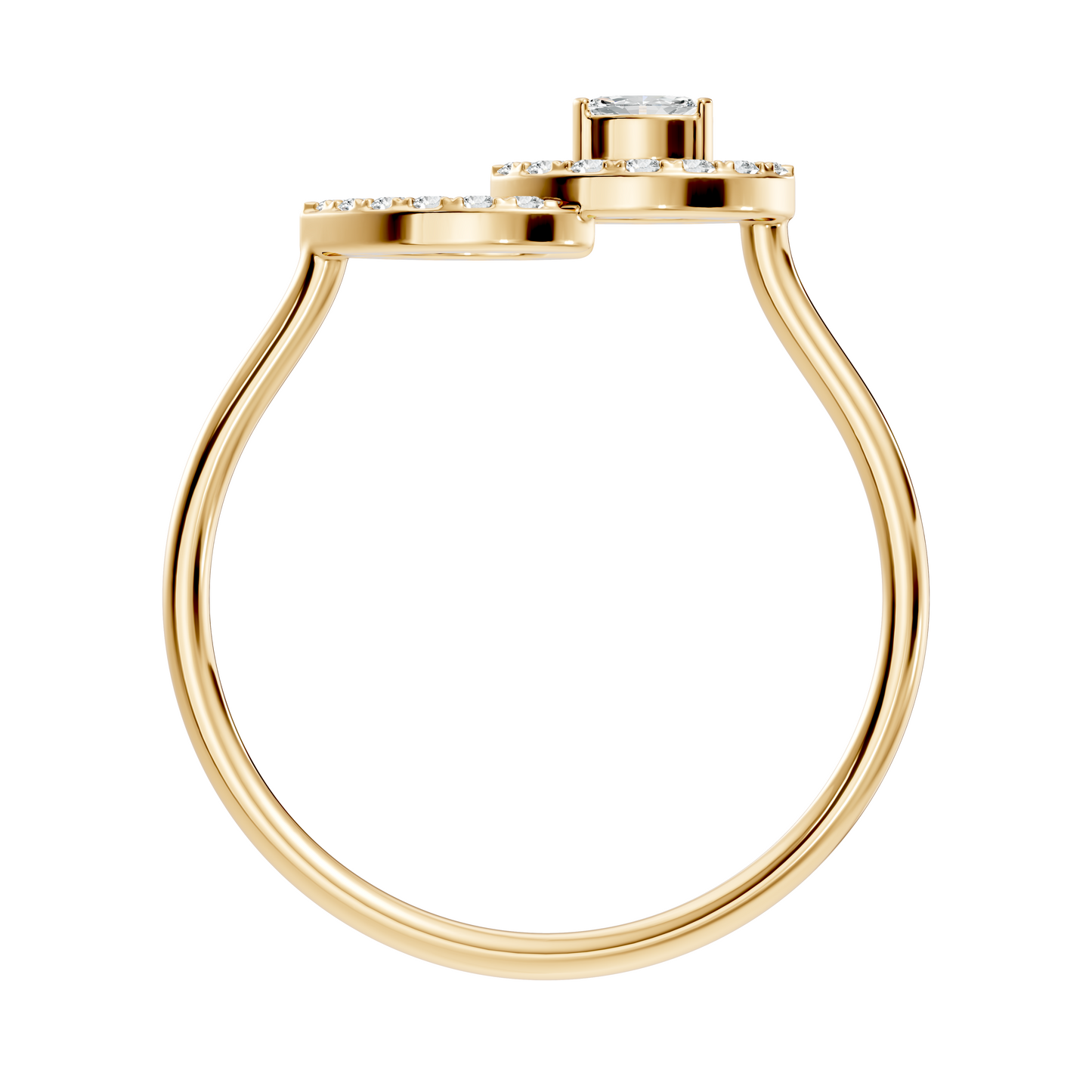 Round and Marquise Cut Lab Grown & Natural Diamond Unique Art Deco Cluster Daily Wear Ring For Her - HIGHCARAT DIAMONDS