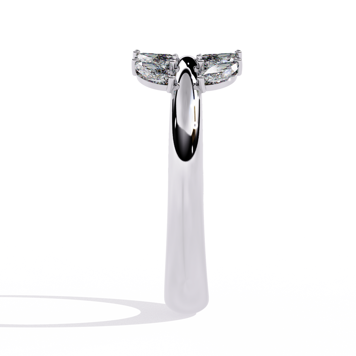 Marquise Cut Lab Grown Diamond Flora Inspired Leaf Olive Shape Antique Classics Statement Stacking Ring - HIGHCARAT DIAMONDS