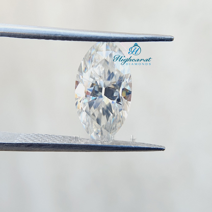 Certified Marquise cut diamond showcasing Moval inspired shape and refined faceting