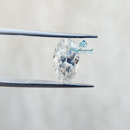 Premium lab grown Marquise diamond with graceful curves and outstanding light performance