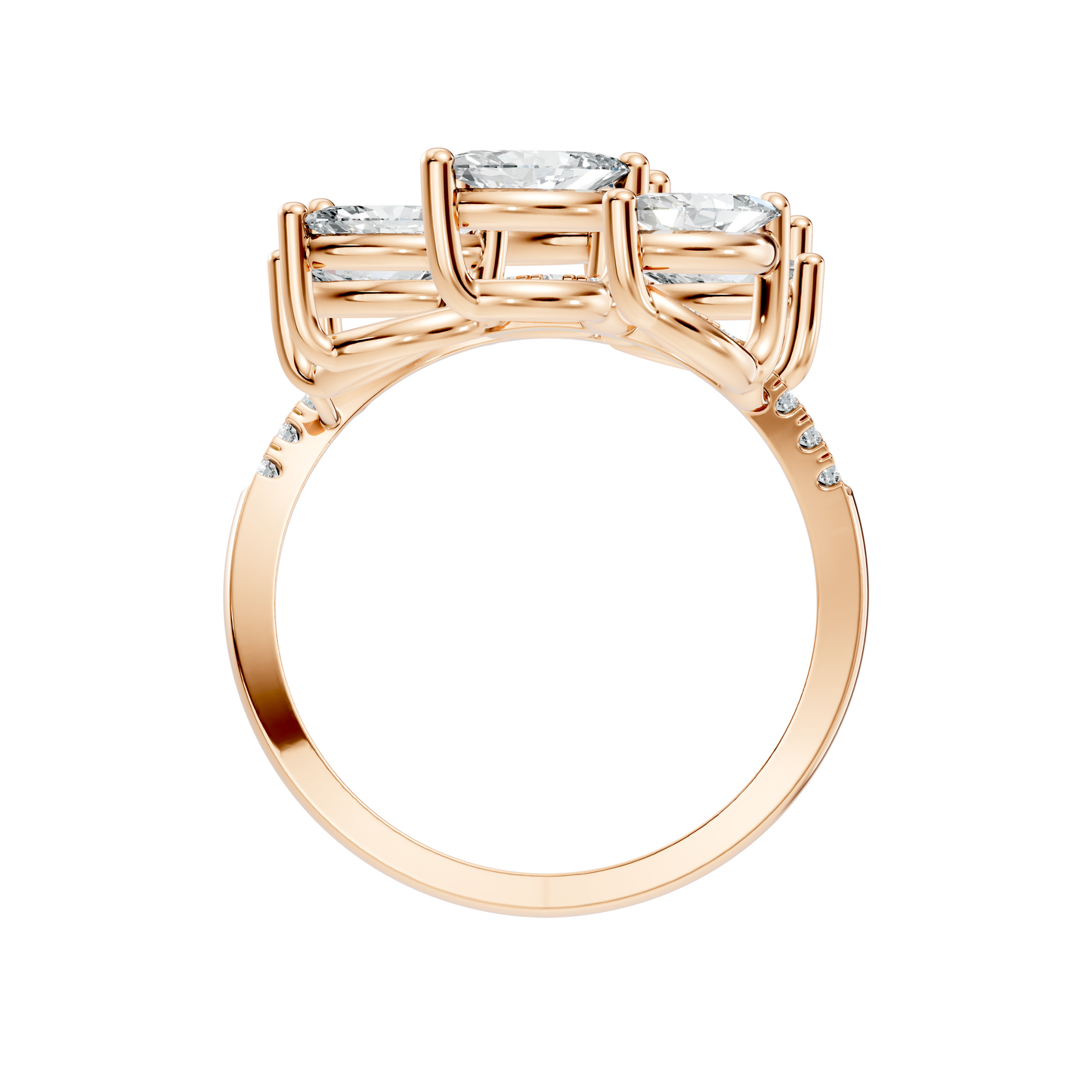 2.70Ct Marquise and Round Cut Diamond Unique Art Deco Vintage Stacking Engagement Ring For Women's - HIGHCARAT DIAMONDS