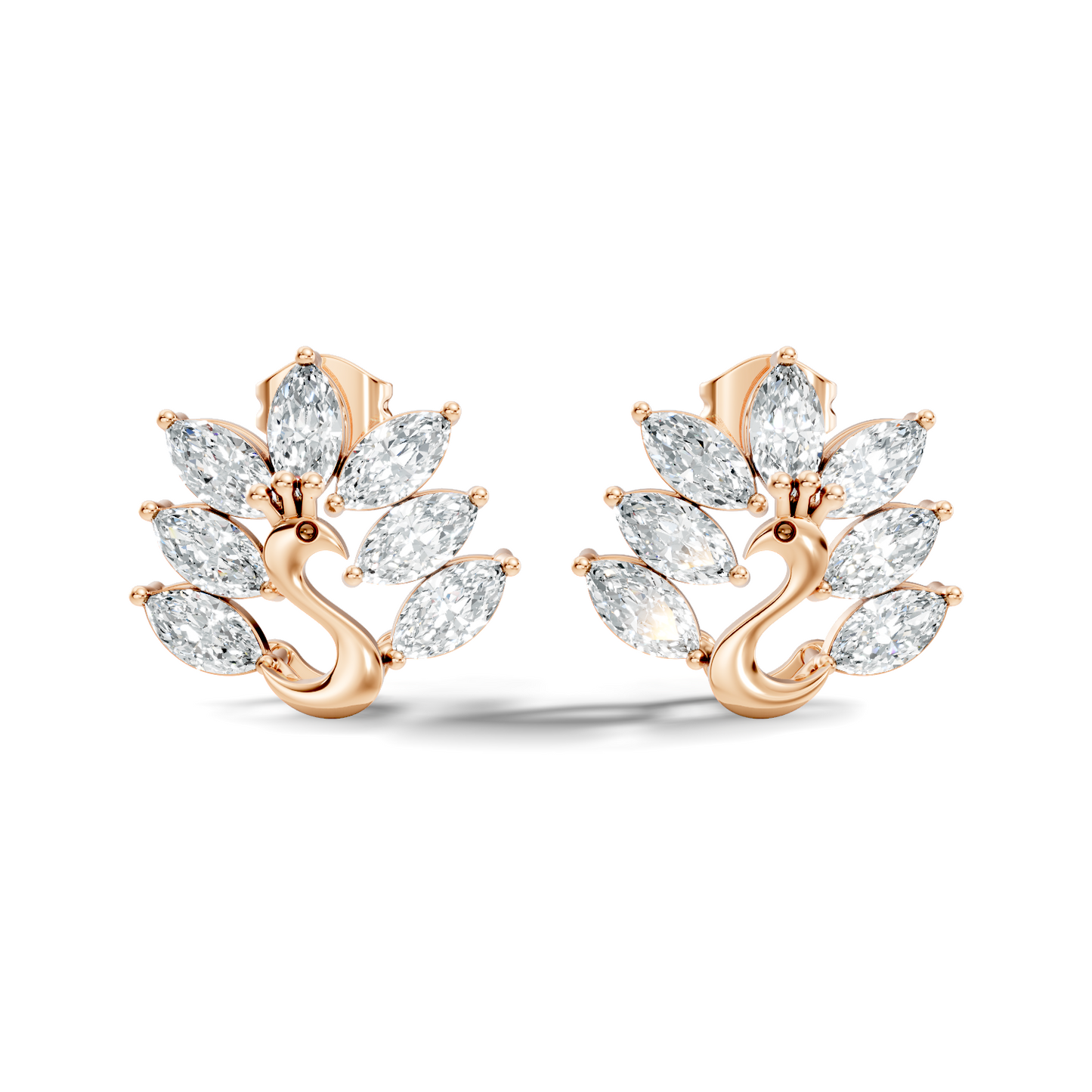 Marquise Cut 1.96 Ct Natural & Lab Grown Diamond Unique Diamond Earrings For Women - HIGHCARAT DIAMONDS