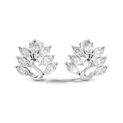 Marquise Cut 1.96 Ct Natural & Lab Grown Diamond Unique Diamond Earrings For Women - HIGHCARAT DIAMONDS