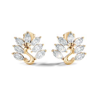 Marquise Cut 1.96 Ct Natural & Lab Grown Diamond Unique Diamond Earrings For Women - HIGHCARAT DIAMONDS