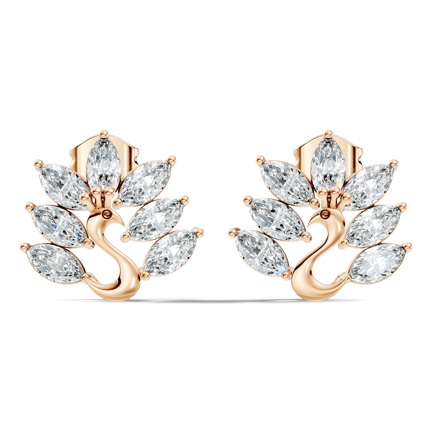 Marquise Cut 1.96 Ct Natural & Lab Grown Diamond Unique Diamond Earrings For Women - HIGHCARAT DIAMONDS