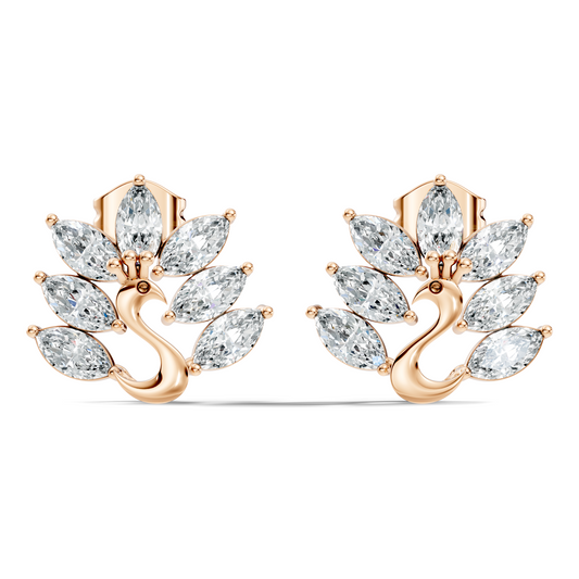 Marquise Cut 1.96 Ct Natural & Lab Grown Diamond Unique Diamond Earrings For Women - HIGHCARAT DIAMONDS
