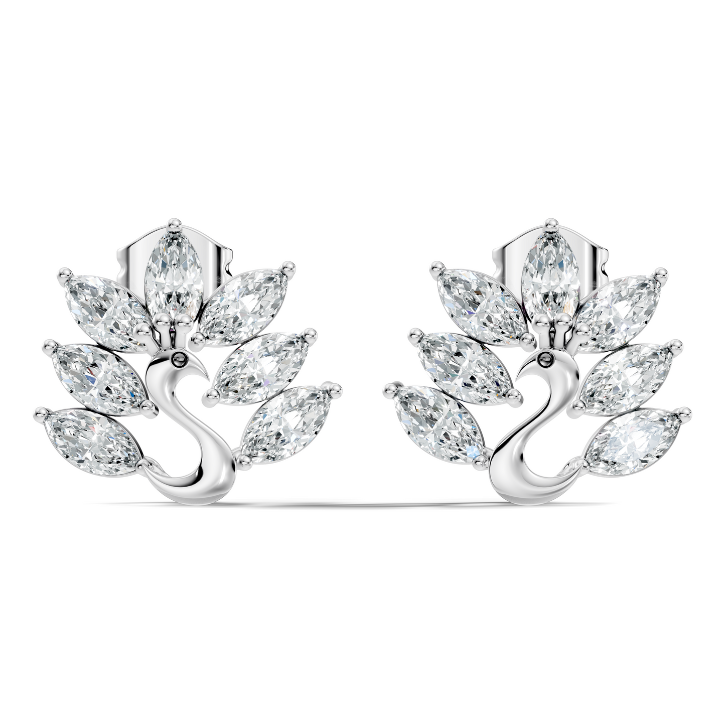 Marquise Cut 1.96 Ct Natural & Lab Grown Diamond Unique Diamond Earrings For Women - HIGHCARAT DIAMONDS