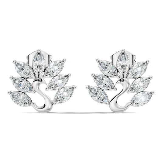 Marquise Cut 1.96 Ct Natural & Lab Grown Diamond Unique Diamond Earrings For Women - HIGHCARAT DIAMONDS