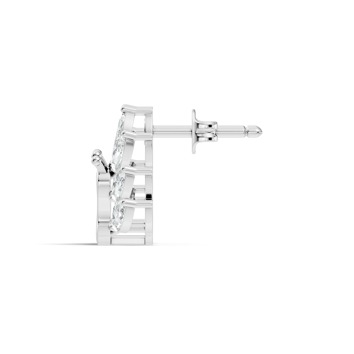 Marquise Cut 1.96 Ct Natural & Lab Grown Diamond Unique Diamond Earrings For Women - HIGHCARAT DIAMONDS