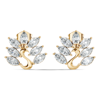 Marquise Cut 1.96 Ct Natural & Lab Grown Diamond Unique Diamond Earrings For Women - HIGHCARAT DIAMONDS