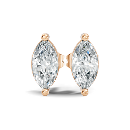 Marquise Shape 1.50 Ct Lab Grown Diamond Sparkling Daily Wear Diamond Earrings For Her - HIGHCARAT DIAMONDS