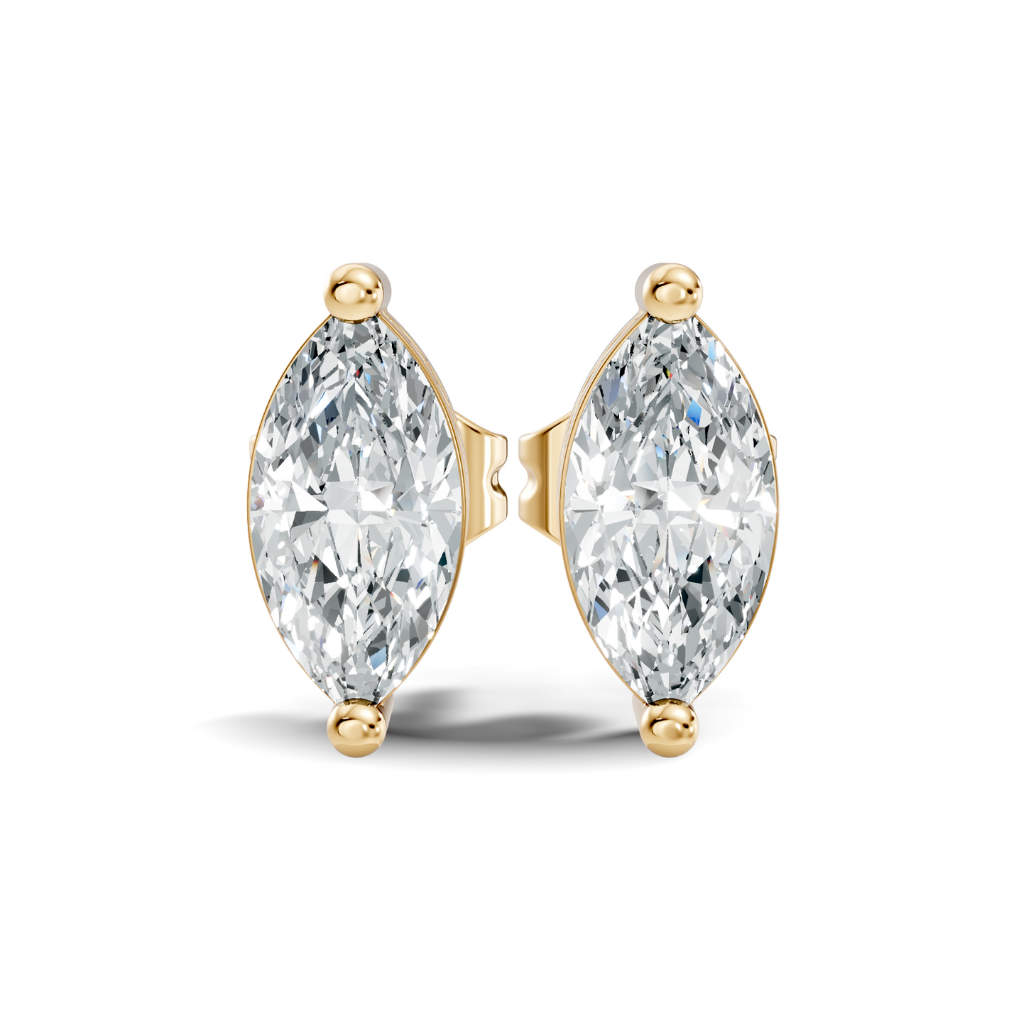 Marquise Shape 1.50 Ct Lab Grown Diamond Sparkling Daily Wear Diamond Earrings For Her - HIGHCARAT DIAMONDS