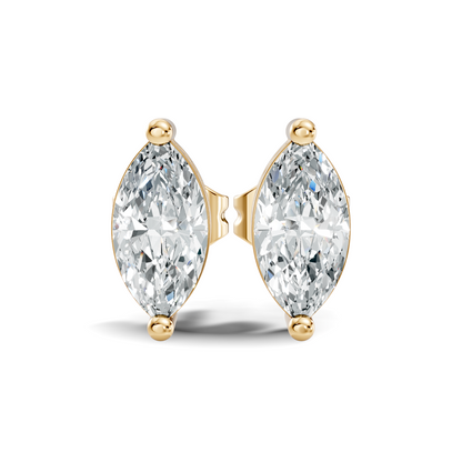 Marquise Shape 1.50 Ct Lab Grown Diamond Sparkling Daily Wear Diamond Earrings For Her - HIGHCARAT DIAMONDS