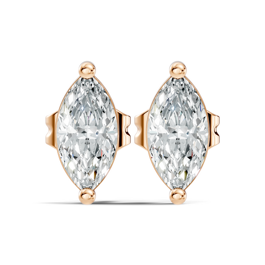 Marquise Shape 1.50 Ct Lab Grown Diamond Sparkling Daily Wear Diamond Earrings For Her - HIGHCARAT DIAMONDS