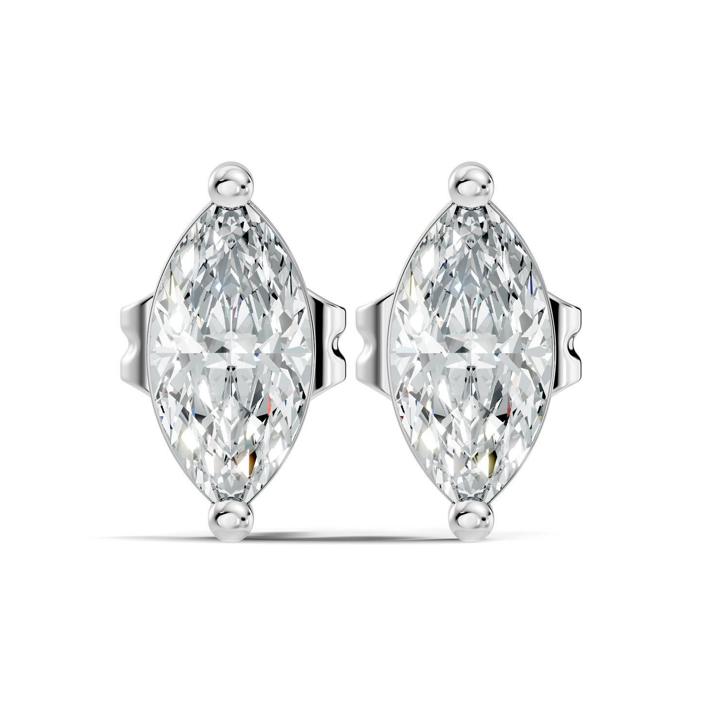 Marquise Shape 1.50 Ct Lab Grown Diamond Sparkling Daily Wear Diamond Earrings For Her - HIGHCARAT DIAMONDS