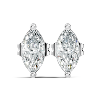 Marquise Shape 1.50 Ct Lab Grown Diamond Sparkling Daily Wear Diamond Earrings For Her - HIGHCARAT DIAMONDS