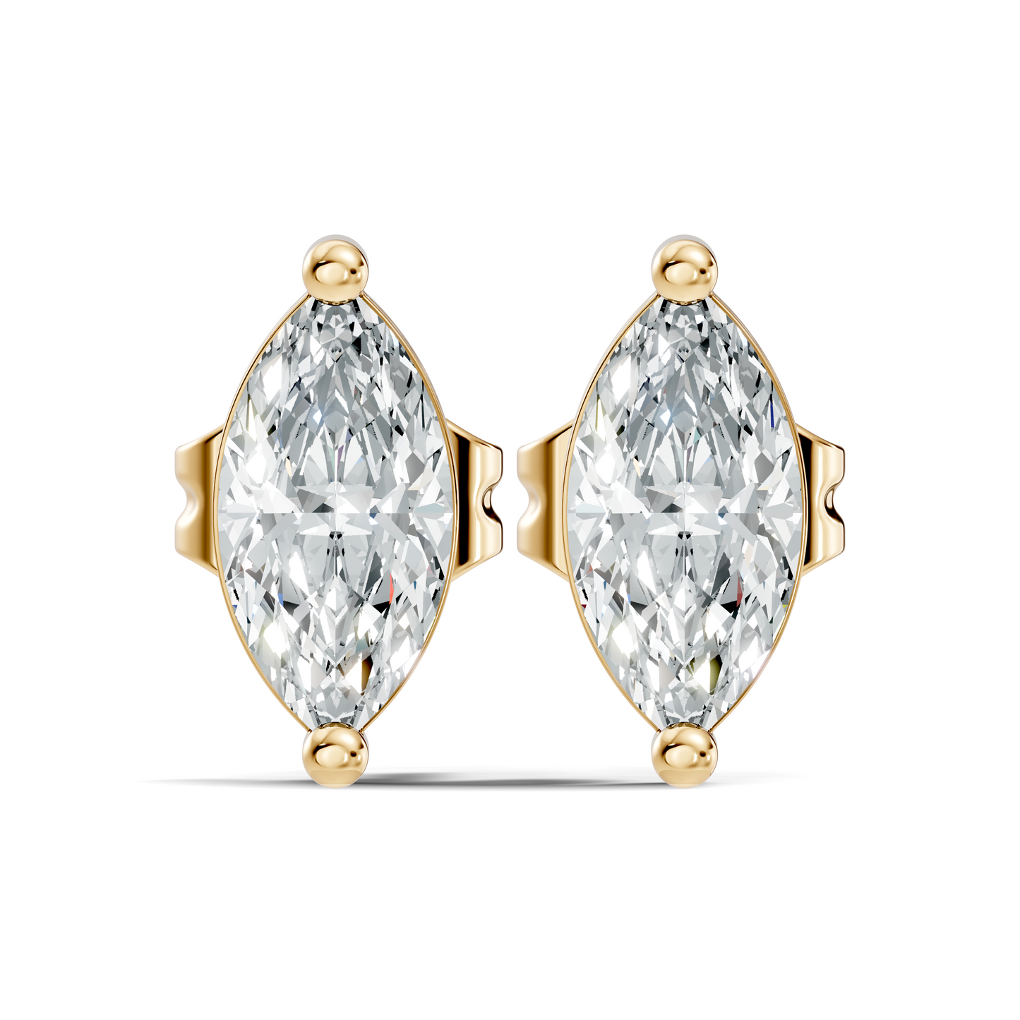 Marquise Shape 1.50 Ct Lab Grown Diamond Sparkling Daily Wear Diamond Earrings For Her - HIGHCARAT DIAMONDS