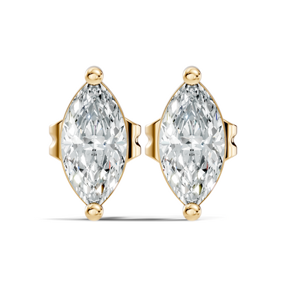 Marquise Shape 1.50 Ct Lab Grown Diamond Sparkling Daily Wear Diamond Earrings For Her - HIGHCARAT DIAMONDS
