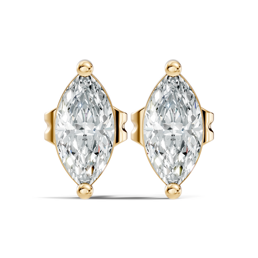 Marquise Shape 1.50 Ct Lab Grown Diamond Sparkling Daily Wear Diamond Earrings For Her - HIGHCARAT DIAMONDS
