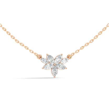 7 Stone Marquise Shape Natural-lab Grown Diamond Pendant For Women Birthday gift - HIGHCARAT DIAMONDS