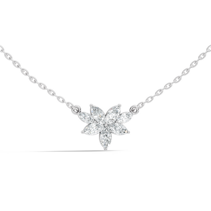 7 Stone Marquise Shape Natural-lab Grown Diamond Pendant For Women Birthday gift - HIGHCARAT DIAMONDS
