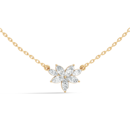 7 Stone Marquise Shape Natural-lab Grown Diamond Pendant For Women Birthday gift - HIGHCARAT DIAMONDS