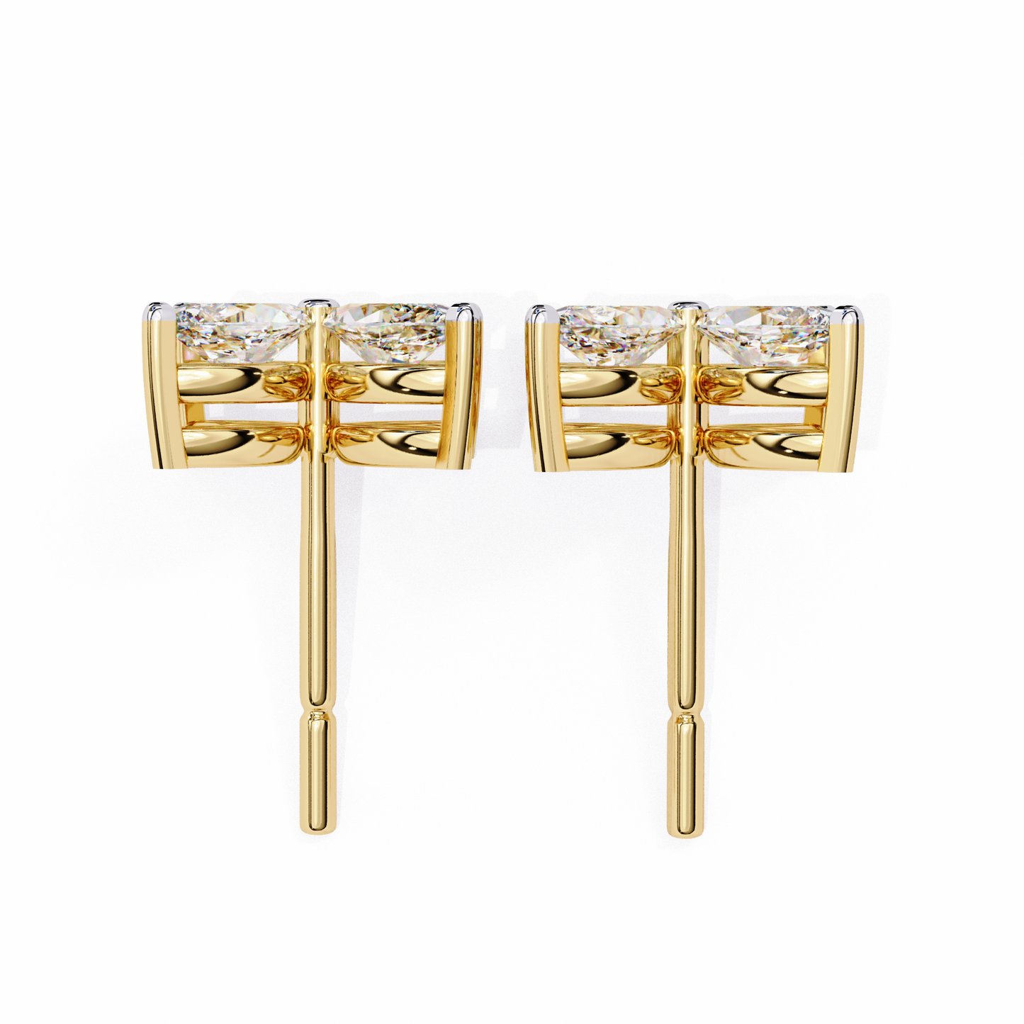 Marquise Cut White Colorless Diamond Antique Minimalist Classic Elegant Prong Set Dainty Stud Earring For Her - HIGHCARAT DIAMONDS