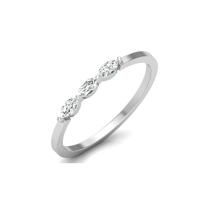 Marquise Diamond Band Ring For Her In 14 KT Gold Elegant Style For Everyday Use - HIGHCARAT DIAMONDS
