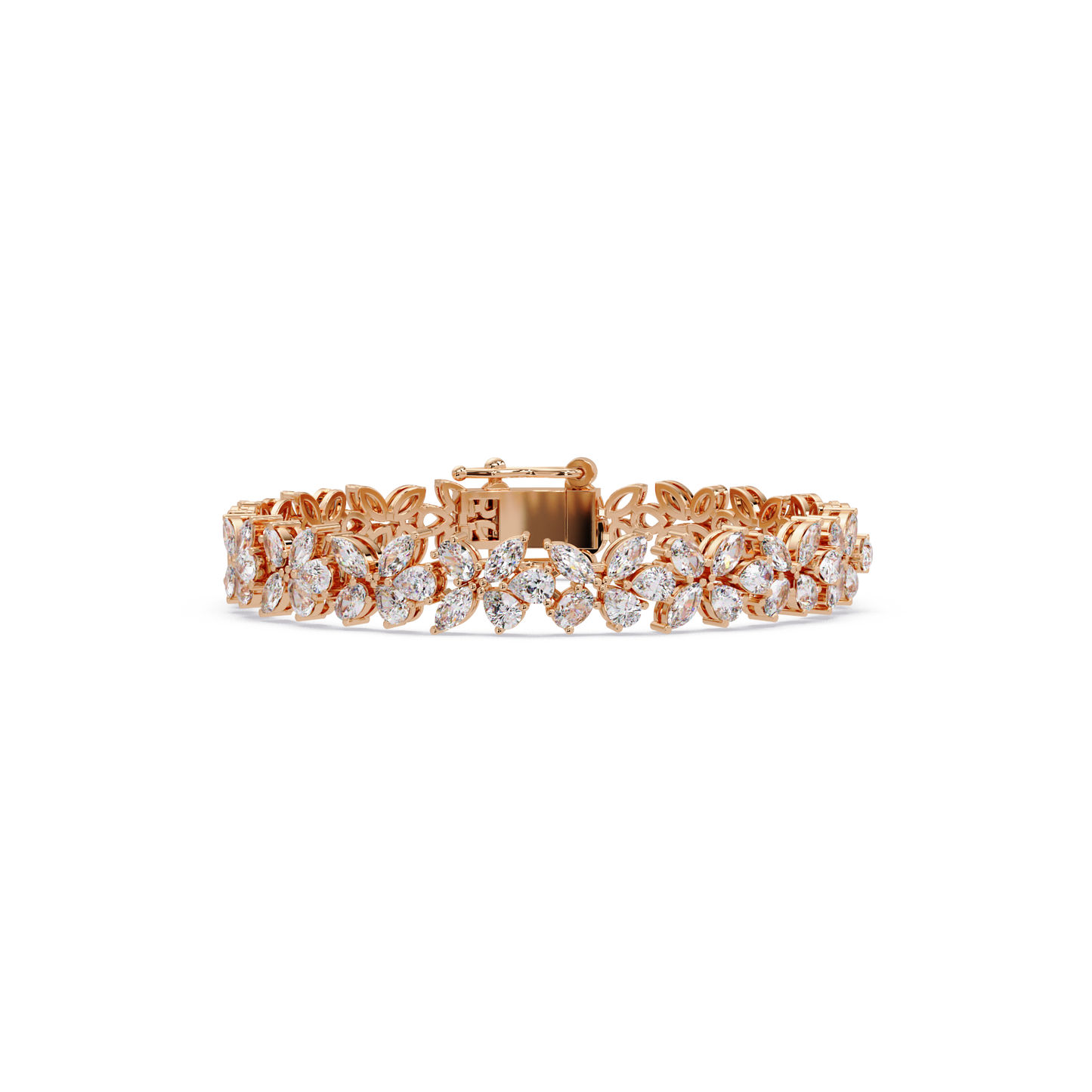 Marquise Lab Grown Diamond Floral Bracelet - HIGHCARAT DIAMONDS
